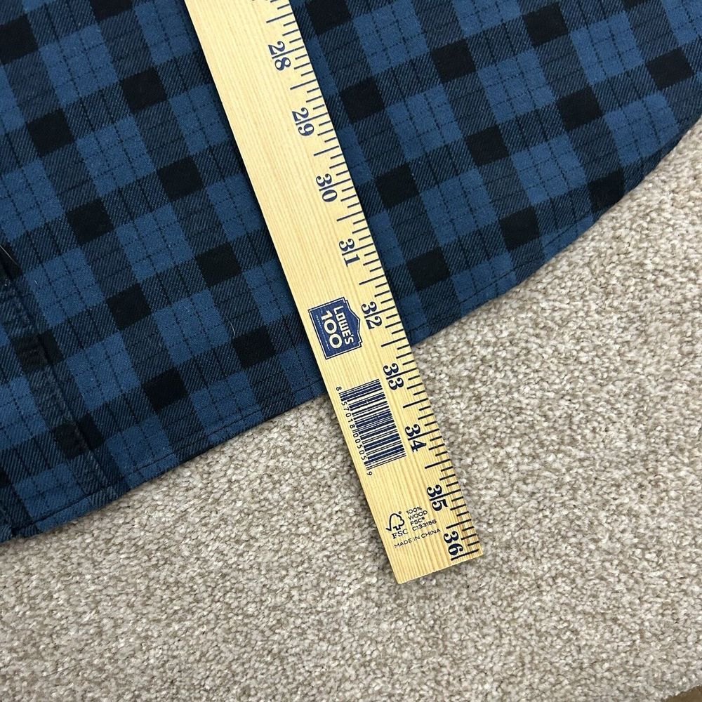 Duluth Trading Men's Size XL Standard Fit Blue Long Sleeve Flannel Shirt - Picture 5 of 8